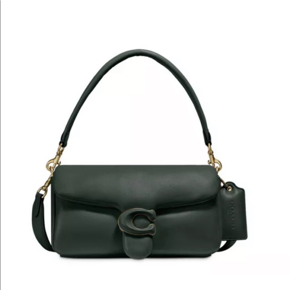 Coach Pillow Tabby 26 Brass/Amazon Green C0772 Crossbody Bag